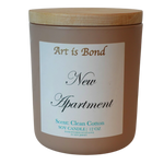 "New Apartment" 12 OZ Soy Candle with Custom Playlist to Celebrate your New Beginnings!