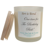 Happy Birthday! 12 OZ Soy Candle Candle with Paired Custom Playlist