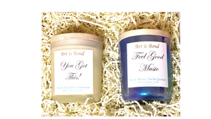 AM/PM Experience Box | 12 OZ Soy Candles with Paired Custom Playlist