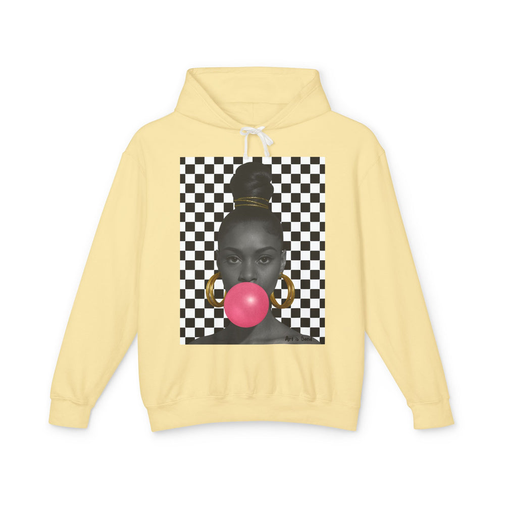 Bubble Gum Bubble Gum Make a Wish - Unisex Lightweight Hooded Sweatshirt