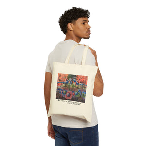 Art is Bond X Brielle Wallace: Utopic Pressure Cotton Canvas Tote Bag