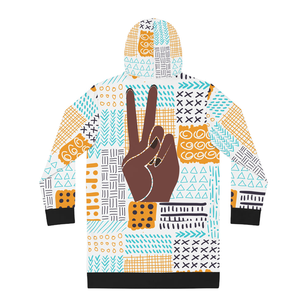 Peace Sign Hoodie Dress