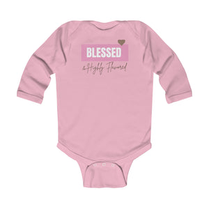 Blessed and Highly Flavored Infant Long Sleeve Onesie