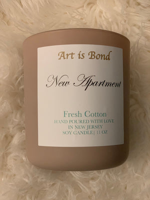 New Apartment - Fresh Cotton - Soy Candle