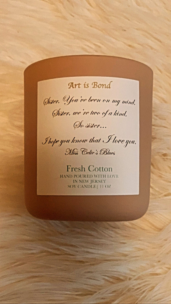 For My Sister- Fresh Cotton - Soy Candle