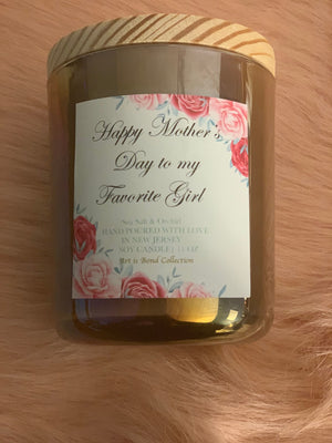 Mother's Day Candle - Sea Salt & Orchid scented Soy Candle