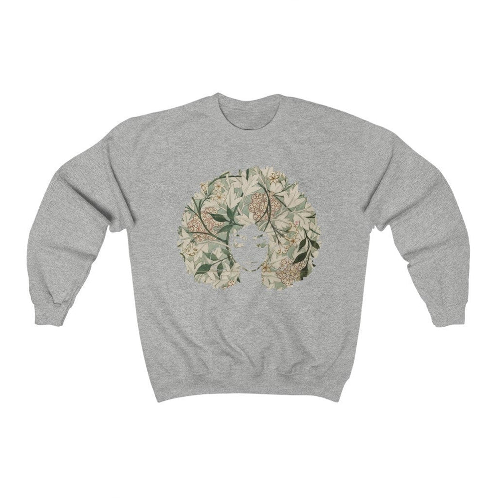 Afro Goddess - Unisex Heavy Blend™ Crewneck Sweatshirt - Flower Colorway
