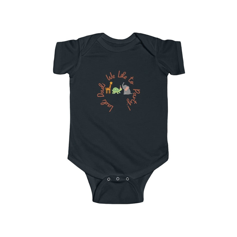 Ladi Dadi We Like to Party Infant Fine Jersey Bodysuit