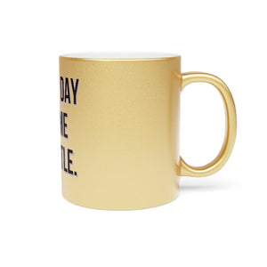 New Day Same Hustle Metallic Mug (SilverGold)