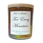 For Every Mountain 12 OZ Soy Candle Candle with Custom Gospel Playlist