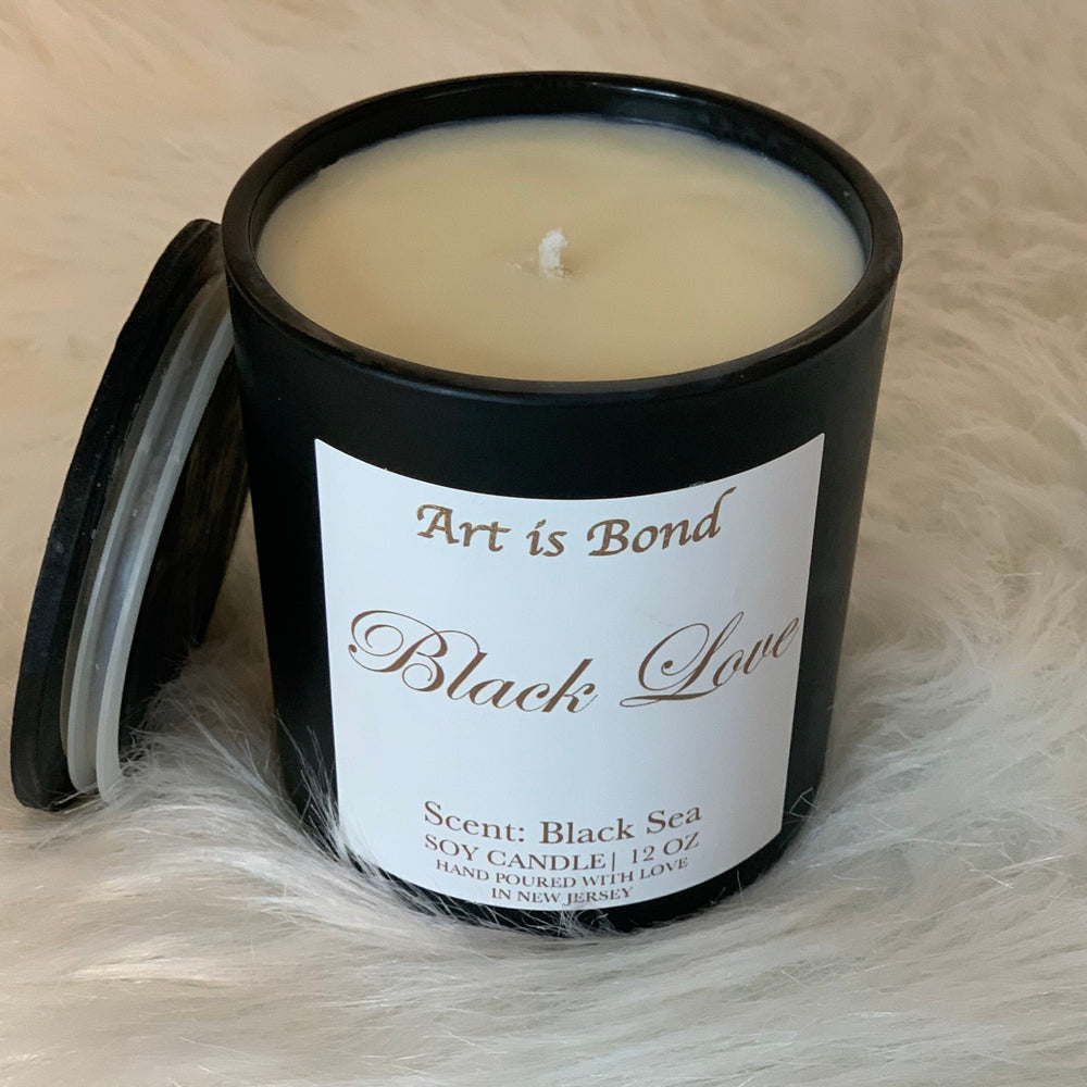 A Celebration of Black Love | 12 OZ Soy Candle with Custom Playlist to Your Favorite Love Songs!