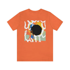 Abstract Afro Unisex Short Sleeve Tee