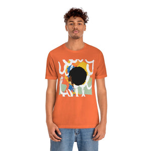 Abstract Afro Unisex Short Sleeve Tee