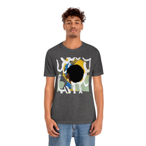 Abstract Afro Unisex Short Sleeve Tee