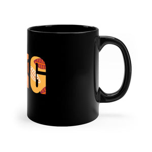 King 11oz Black Mug