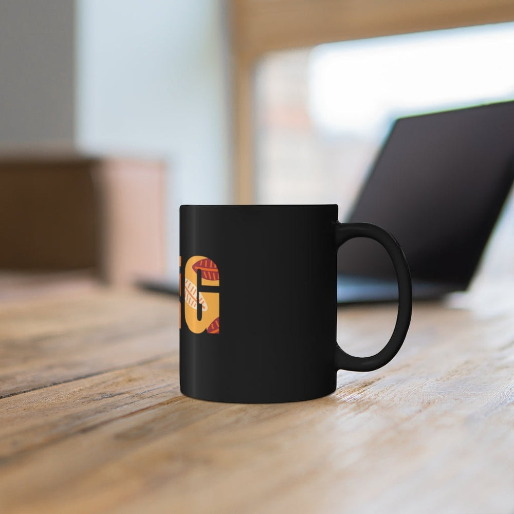 King 11oz Black Mug