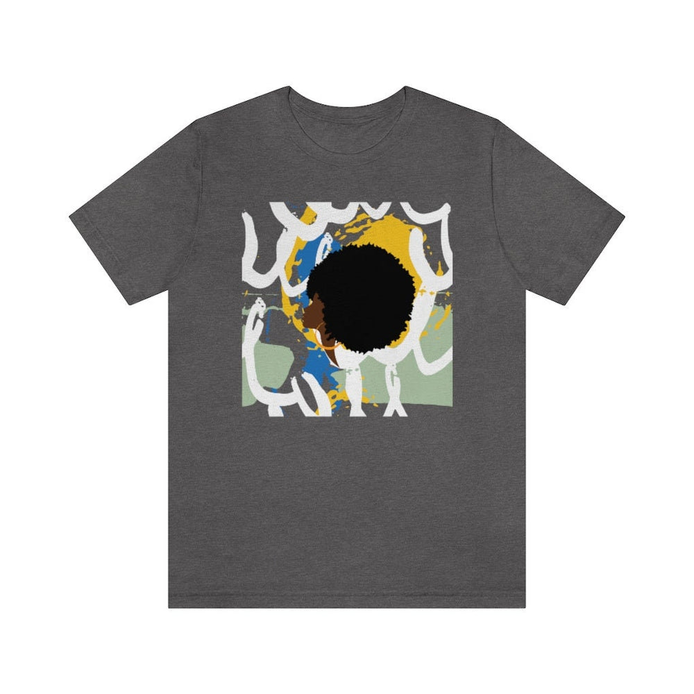 Abstract Afro Unisex Short Sleeve Tee