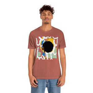 Abstract Afro Unisex Short Sleeve Tee
