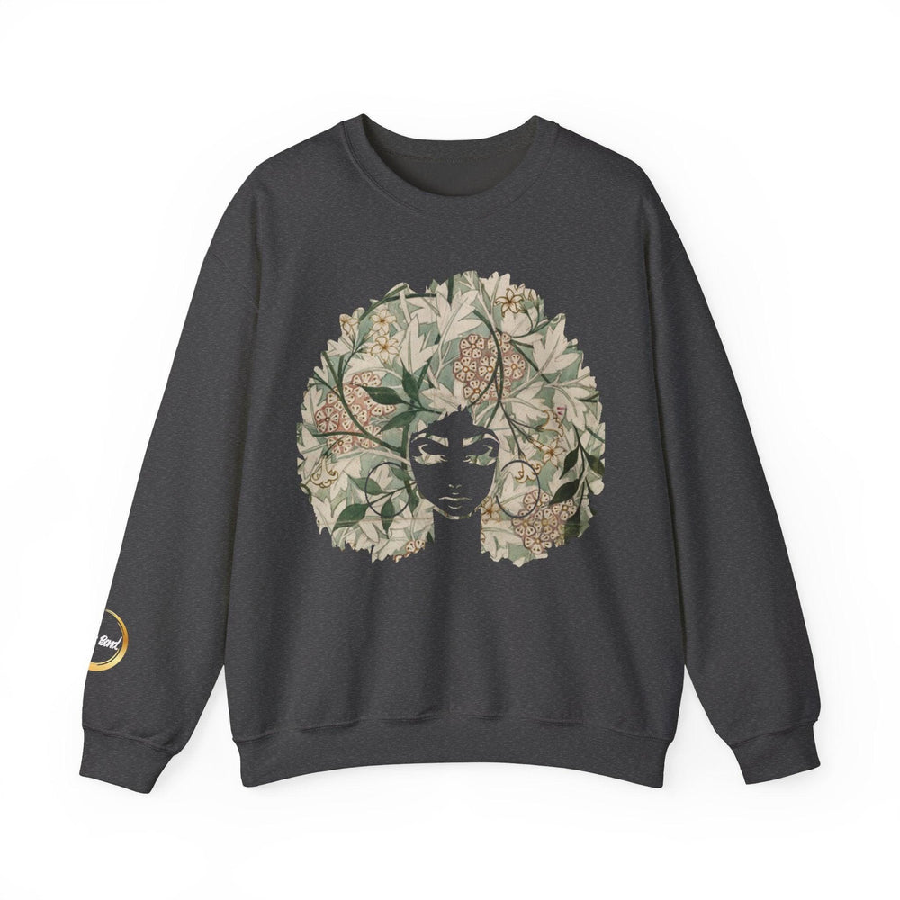 Afro Goddess - Unisex Heavy Blend™ Crewneck Sweatshirt - Flower Colorway