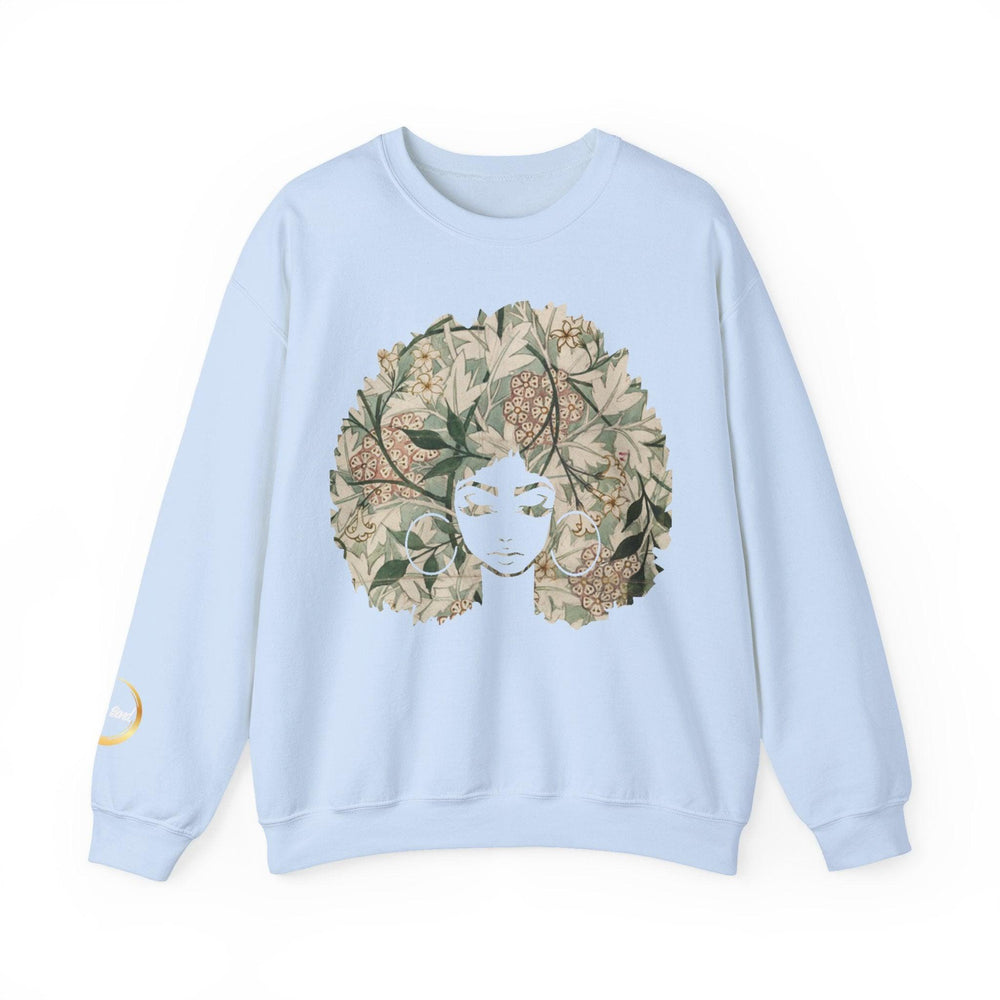 Afro Goddess - Unisex Heavy Blend™ Crewneck Sweatshirt - Flower Colorway