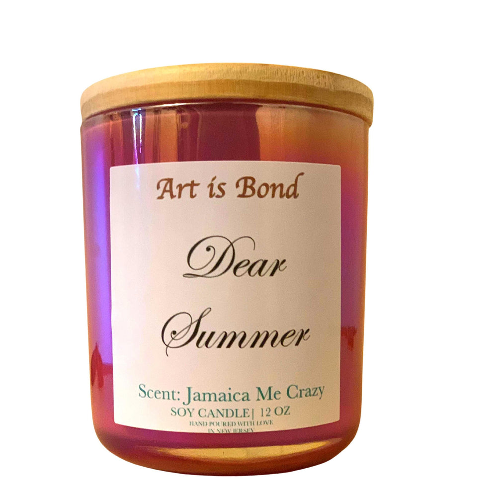 Dear Summer | 12 OZ Soy Candle with Paired Custom Playlist for the Ultimate Vibe!