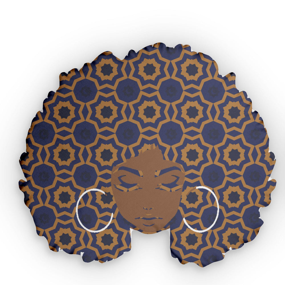 Brown Skin - Geometric Jawn. Pillow.