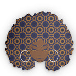 Brown Skin - Geometric Jawn. Pillow.