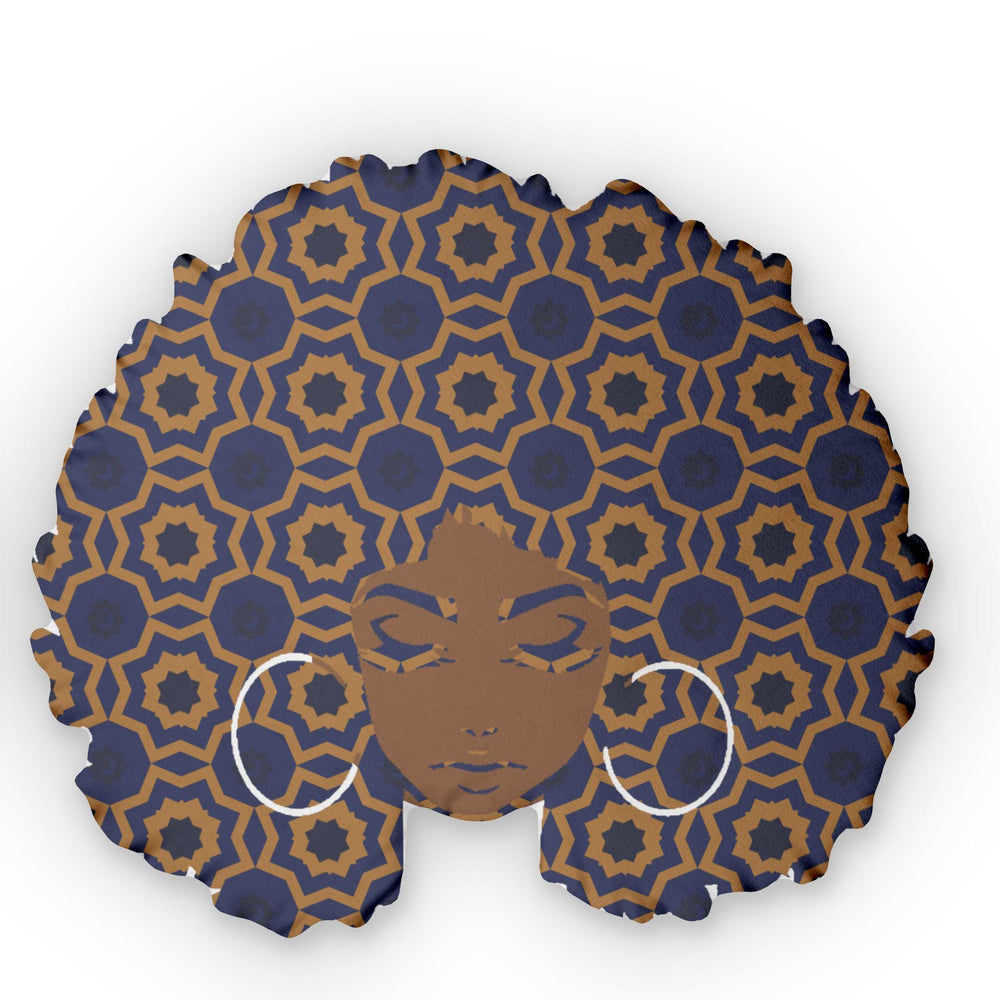 Brown Skin - Geometric Jawn. Pillow.