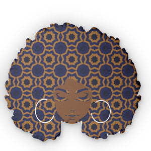 Brown Skin - Geometric Jawn. Pillow.