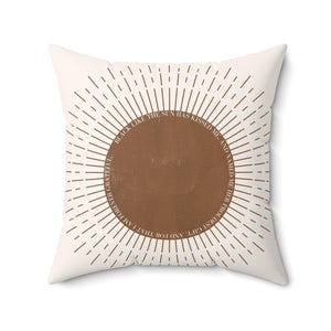 Black like the sun has kissed me, and... Spun Polyester Square Pillow