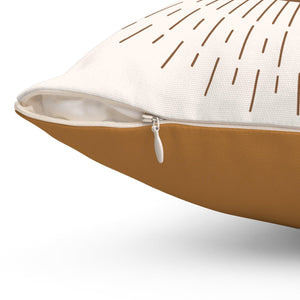 Black like the sun has kissed me, and... Spun Polyester Square Pillow