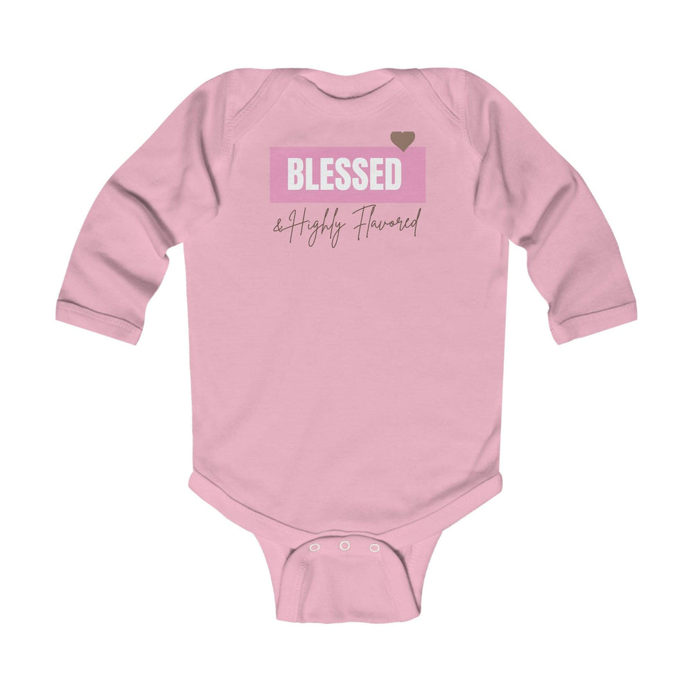 Blessed and Highly Flavored Infant Long Sleeve Onesie