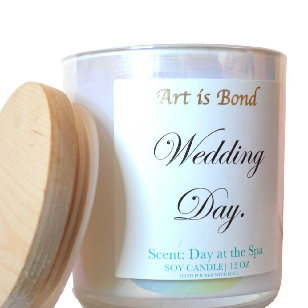 Wedding Day | 12 OZ Soy Candle with Custom Black Love Playlist to Celebrate Your Special Day!