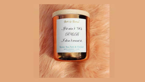 If it Aint &#39;90s R&B I don&#39;t Want it - Sea Salt Orchid Soy Candle with 18 Hour Playlist