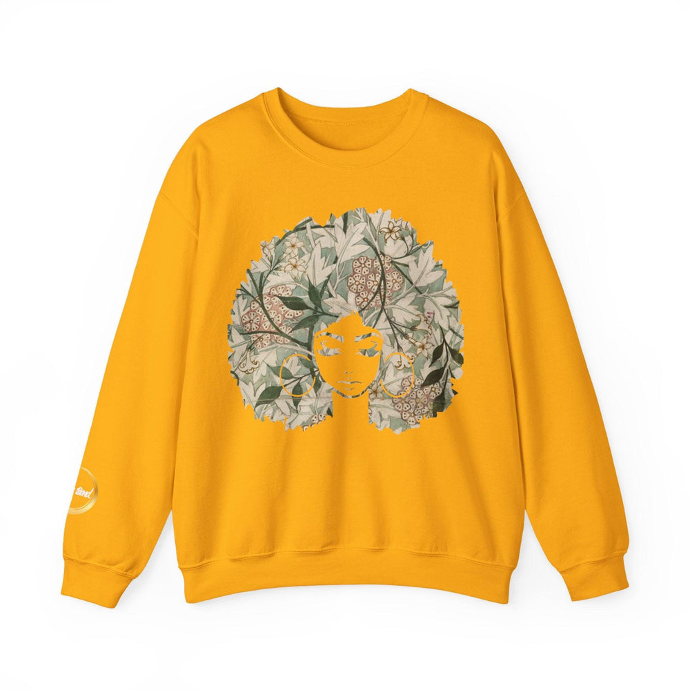 Afro Goddess - Unisex Heavy Blend™ Crewneck Sweatshirt - Flower Colorway