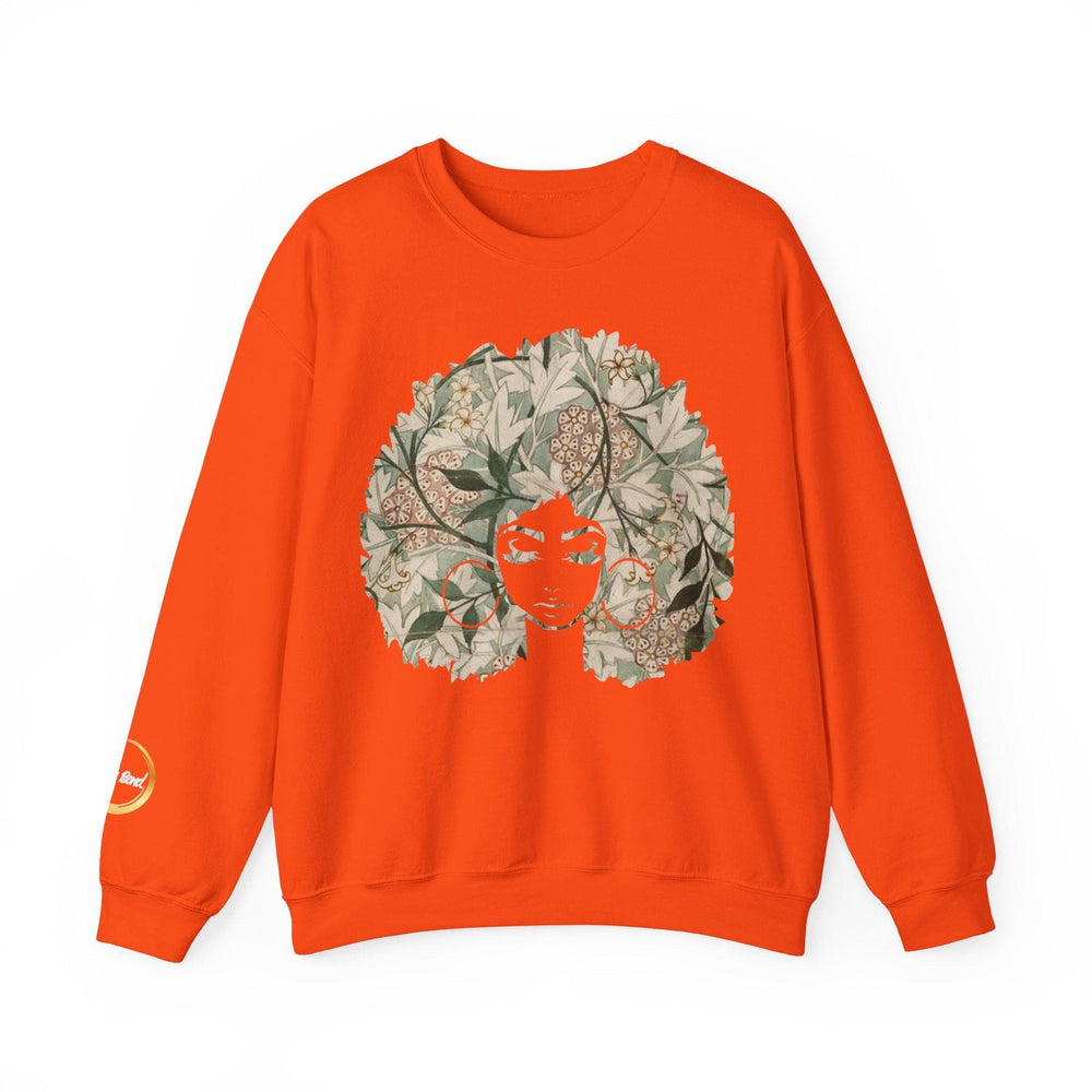 Afro Goddess - Unisex Heavy Blend™ Crewneck Sweatshirt - Flower Colorway