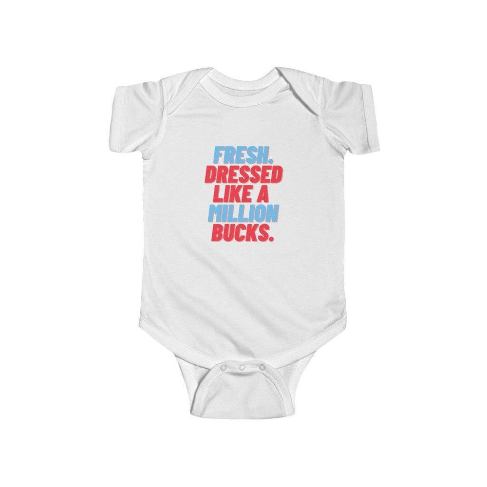Fresh. Dressed Like a Million Bucks Jersey Bodysuit