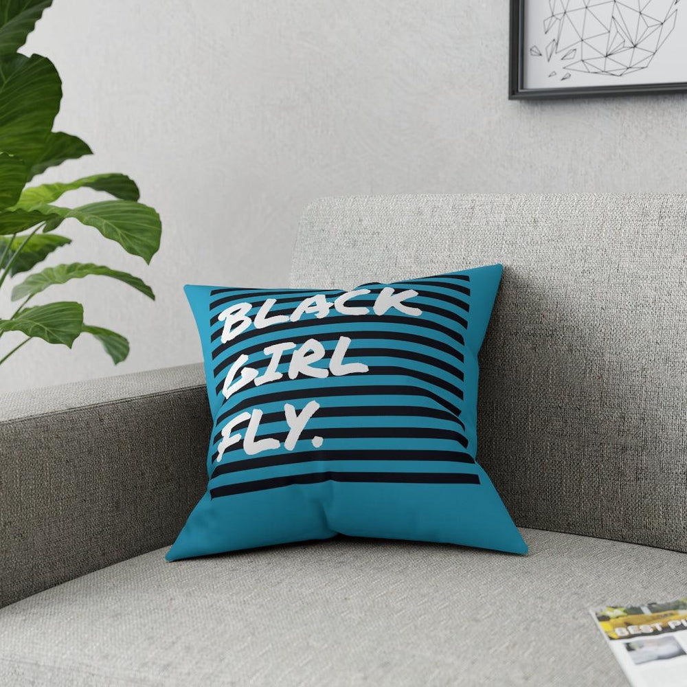 Black Girl Fly Broadcloth Pillow