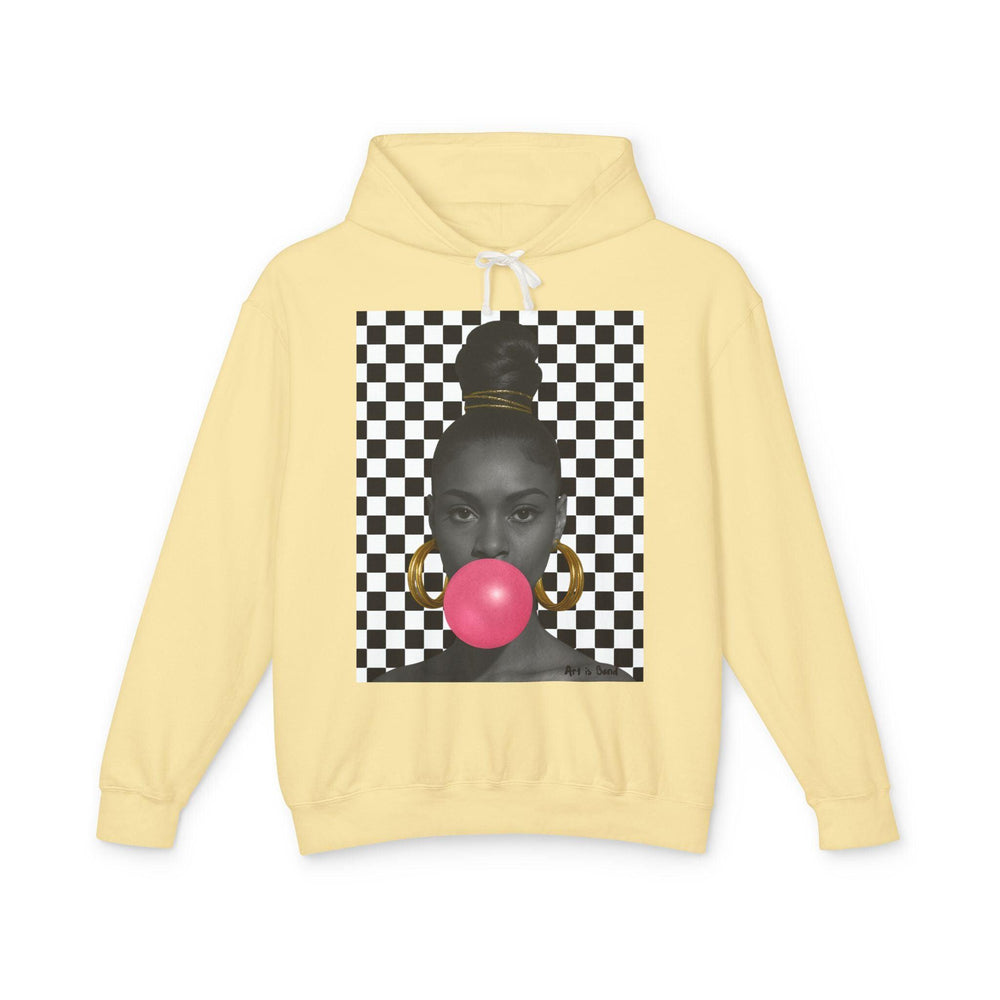 Bubble Gum Bubble Gum Make a Wish - Unisex Lightweight Hooded Sweatshirt