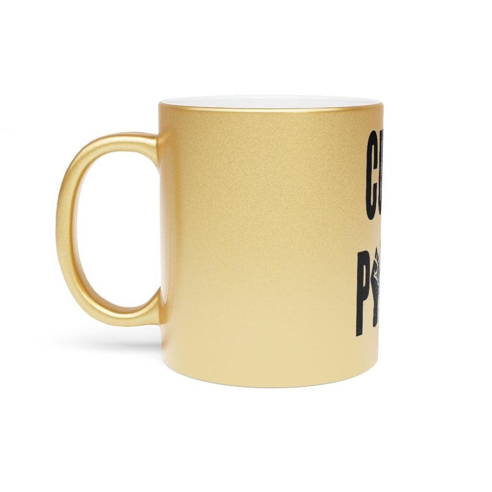 CURL POWER Metallic Mug (Silver / Gold)