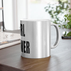 CURL POWER Metallic Mug (Silver / Gold)