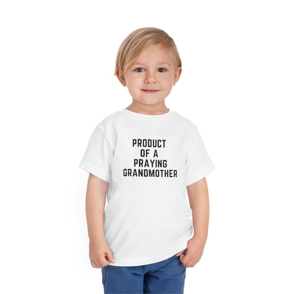 Product of a Praying Grandmother Toddler Tee.