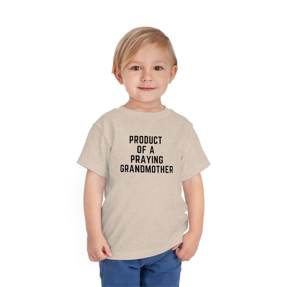 Product of a Praying Grandmother Toddler Tee.
