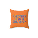 Another Black Creation Faux Suede Square Pillow