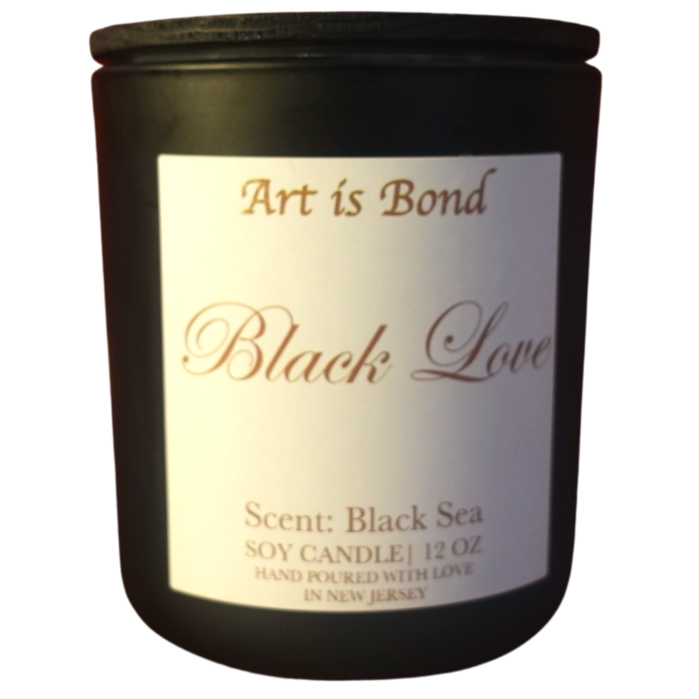 A Celebration of Black Love | 12 OZ Soy Candle with Custom Playlist to Your Favorite Love Songs!