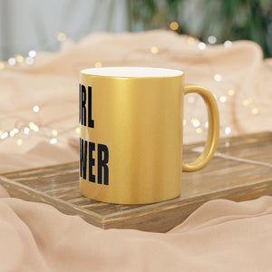 CURL POWER Metallic Mug (Silver / Gold)