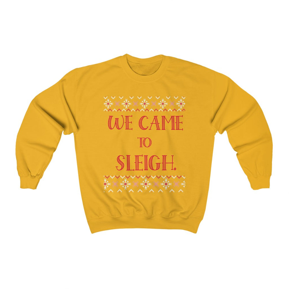 WE CAME TO SLEIGH Adult for the FAMILY Matching  Unisex Heavy Blend™ Crewneck Sweatshirt
