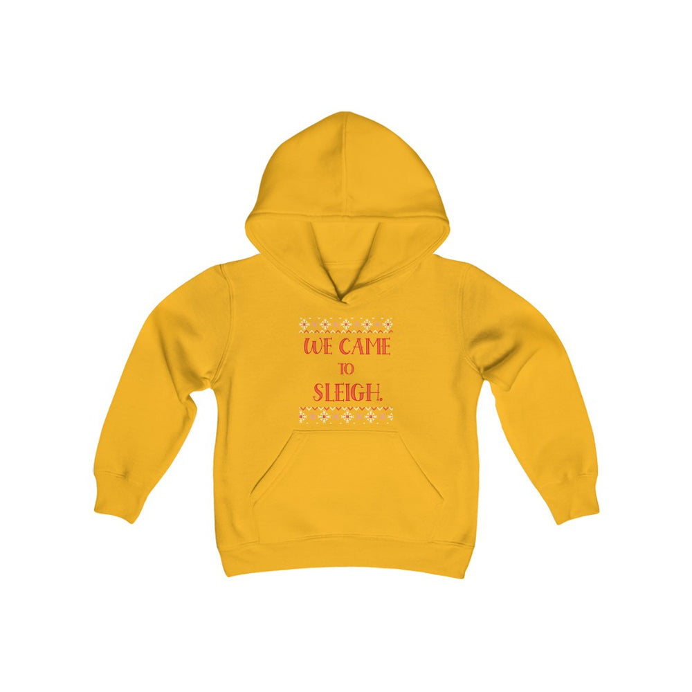 We Came to Sleigh Family - Youth Heavy Blend Hooded Sweatshirt