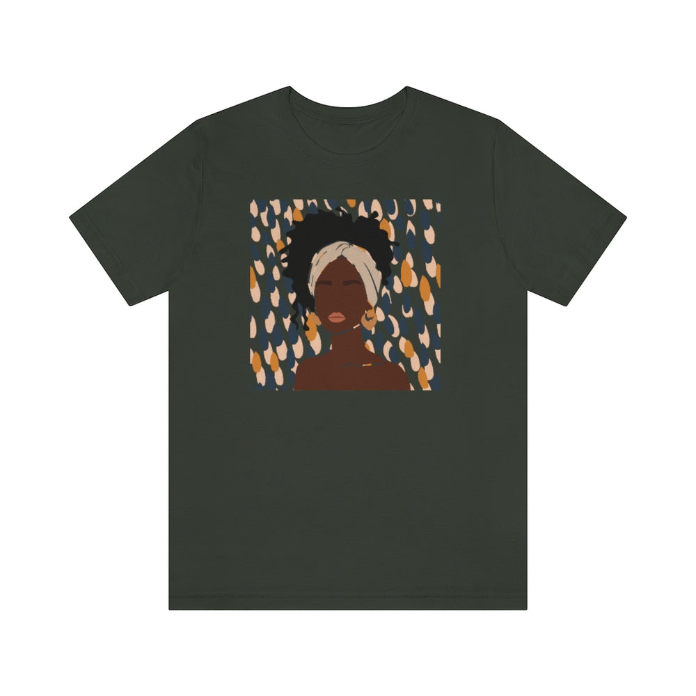 Abstract Black Woman Unisex Short Sleeve Tee