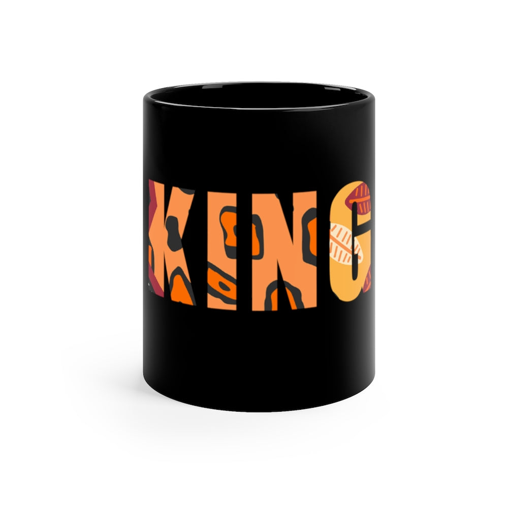 King 11oz Black Mug
